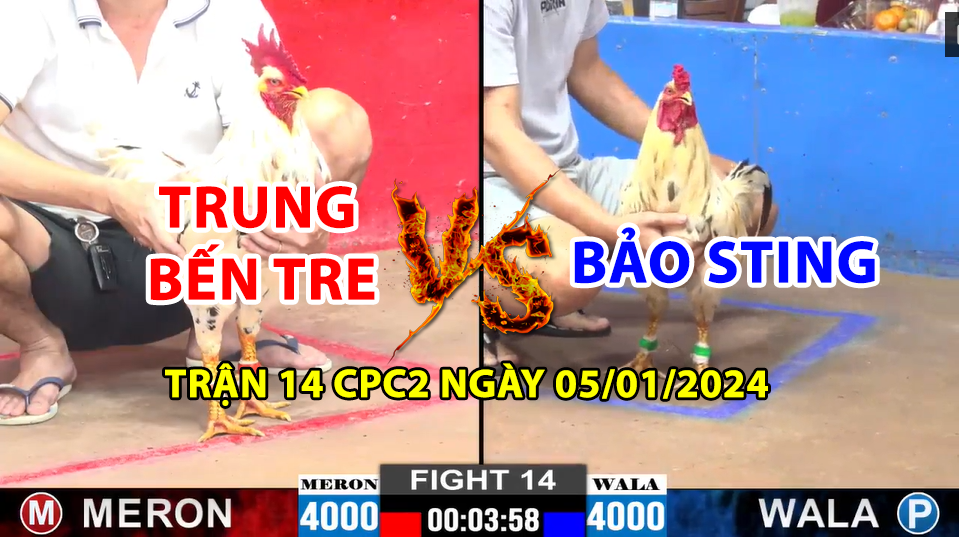 trận 14 cpc2 ngày 05/01/2025 hôm nay giữa trung bến tre và bảo sting