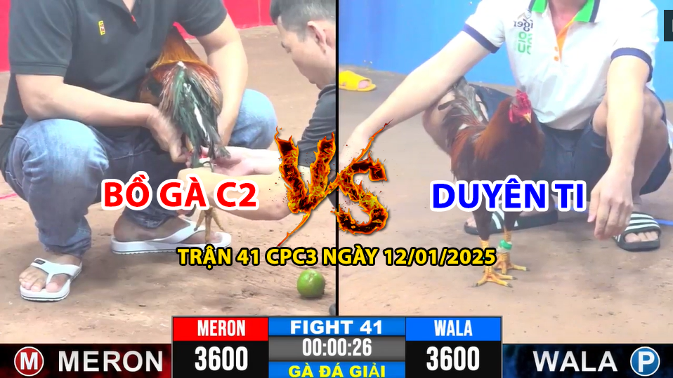 trận 41 cpc3 ngày 12/01/2025 hôm nay giữa bồ gà c2 vs duyên ti