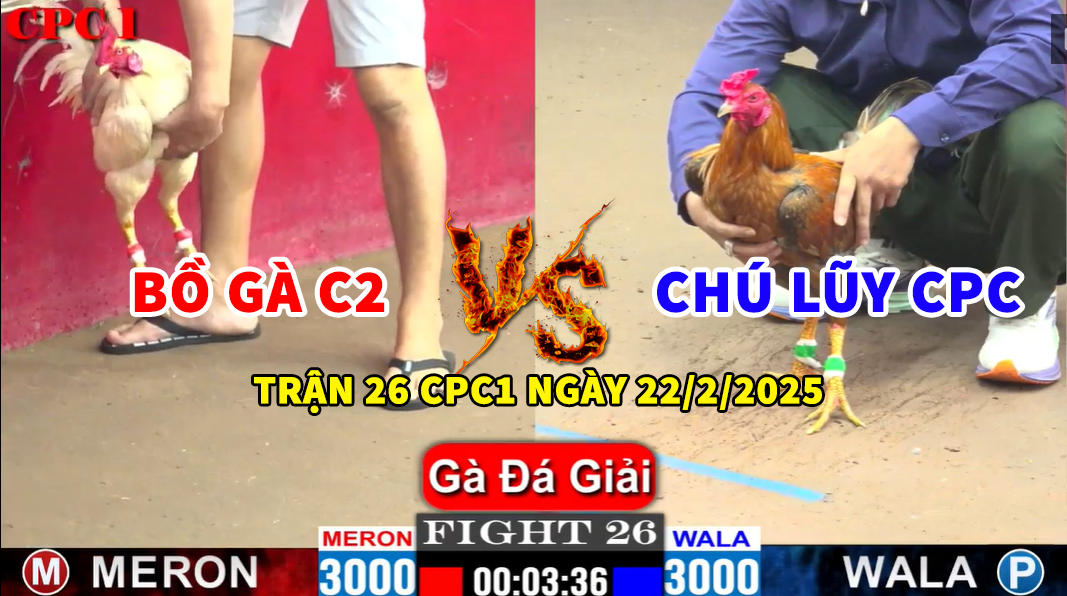 trận 26 cpc1 ngày 22/2/2025 hôm nay bảo sting vs chú lũy cpc