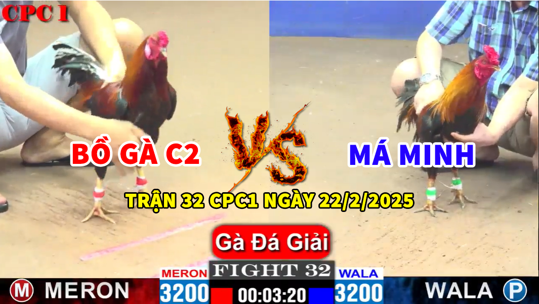 trận 32 cpc1 ngày 22/2/2025 hôm nay giữa bảo sting vs má minh