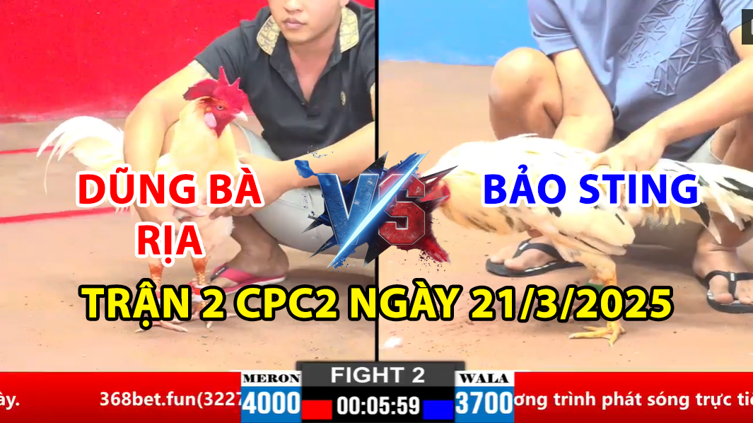 trận 2 cpc2 ngày 21/2/2025 hôm nay bảo sting vs dũng bà rịa