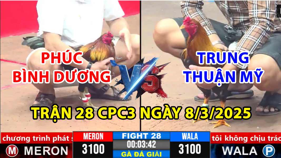 trận 28 cpc3 ngày 8/3/2025 hôm nay giữa chú phúc bình dương và trung thuận mỹ