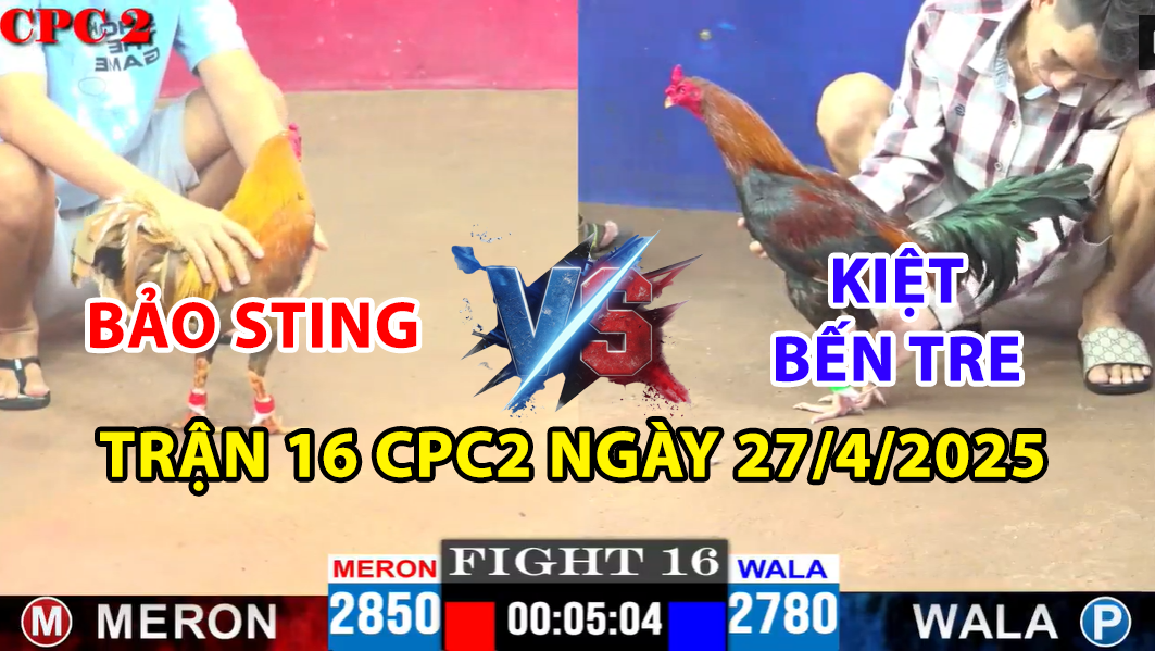 trận 16 cpc2 ngày 27/4/2025 hôm nay giữa bảo sting vs kiệt bến tre