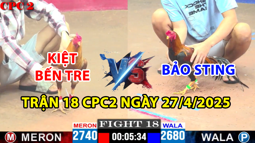 trận 18 cpc2 ngày 27/4/2025 hôm nay giữa bảo sting vs kiệt bến tre