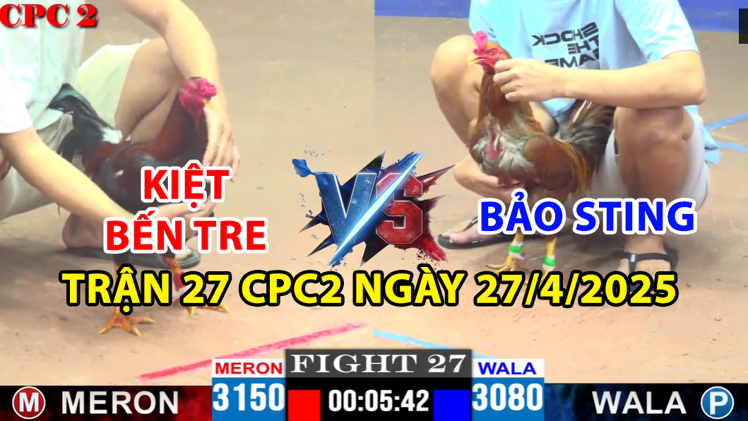 trận 27 cpc2 ngày 27/4/2025 hôm nay giữa bảo sting vs kiệt bến tre
