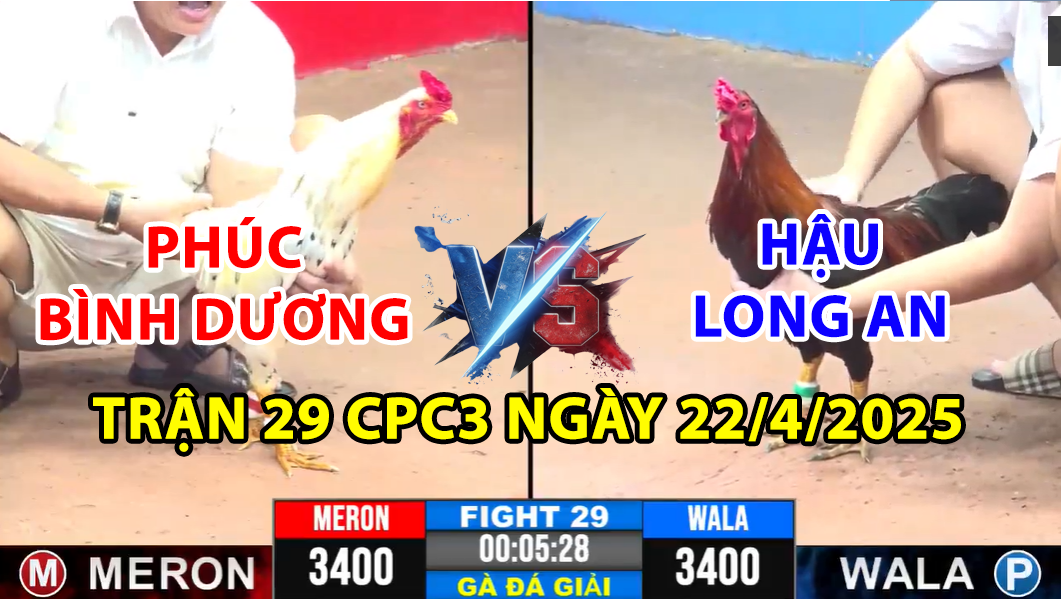 trận 29 cpc3 ngày 22/4/2025 hôm nay giữa chú phúc bình dương và hậu long an