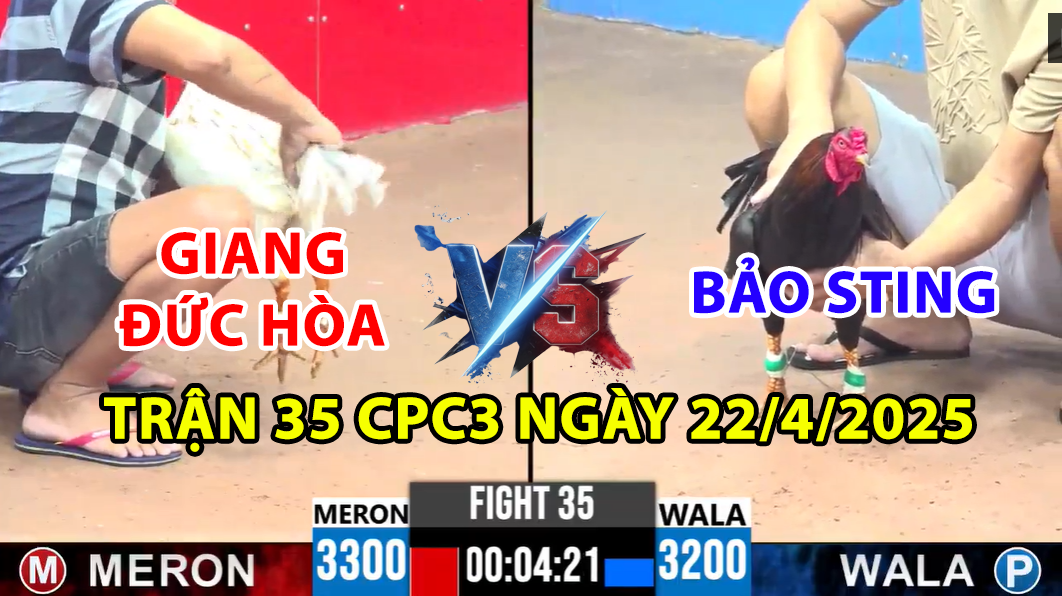 trận 35 cpc3 ngày 22/4/2025 hôm nay giữa bảo sting vs giang đức hòa