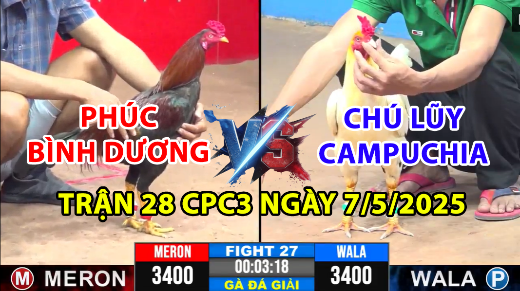 trận 28 cpc3 ngày 7/5/2025 hôm nay giữa chú phúc bình dương vs chú lũy campuchia