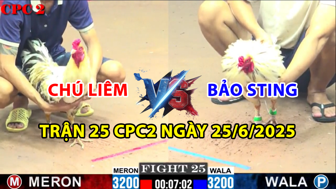 trận 25 cpc2 ngày 25/6/2025 hôm nay giữa bảo sting vs chú liêm