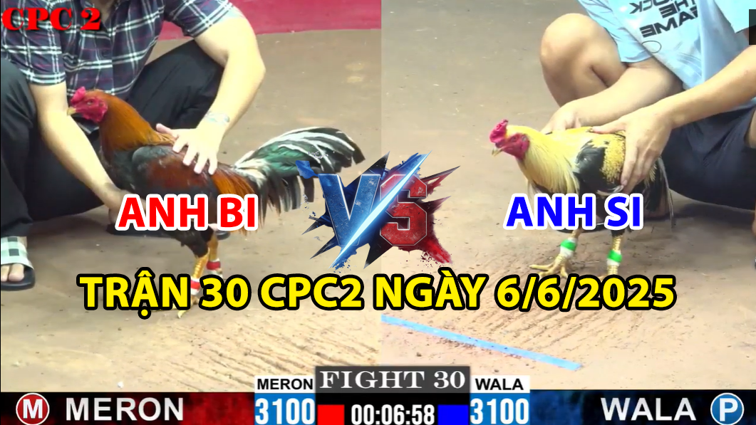 trận 30 cpc2 ngày 6/6/2025 hôm nay giữa bảo sting vs anh bi