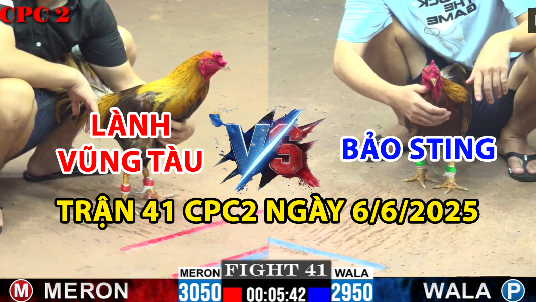 trận 41 cpc2 ngày 6/6/2025 hôm nay giữa bảo sting vs lành vũng tàu