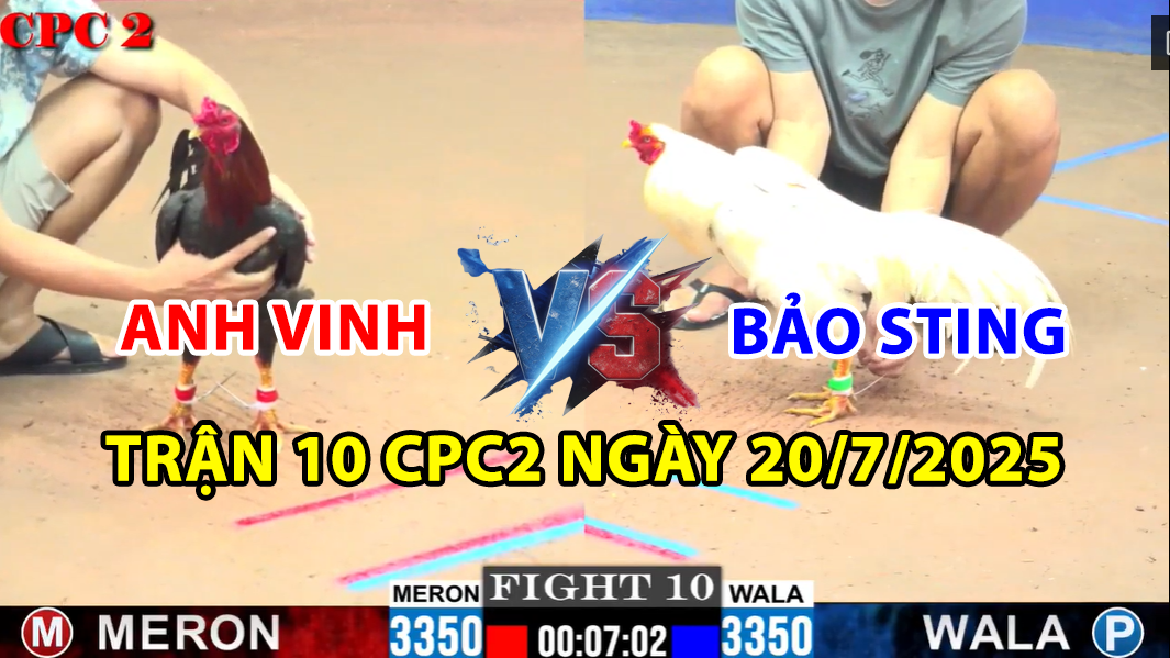 trận 10 cpc2 ngày 20/7/21025 hôm nay giữa bảo sting vs anh vinh