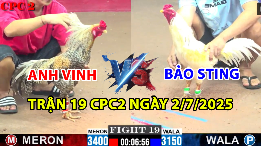 trận 19 cpc2 ngày 2/7/2025 hôm nay giữa bảo sting vs anh vinh