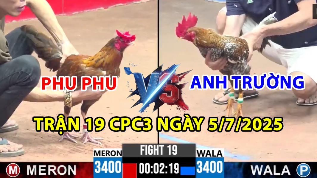 trận 19 cpc3 ngày 5/7/2025 hôm nay giữa phu phu vs anh trường