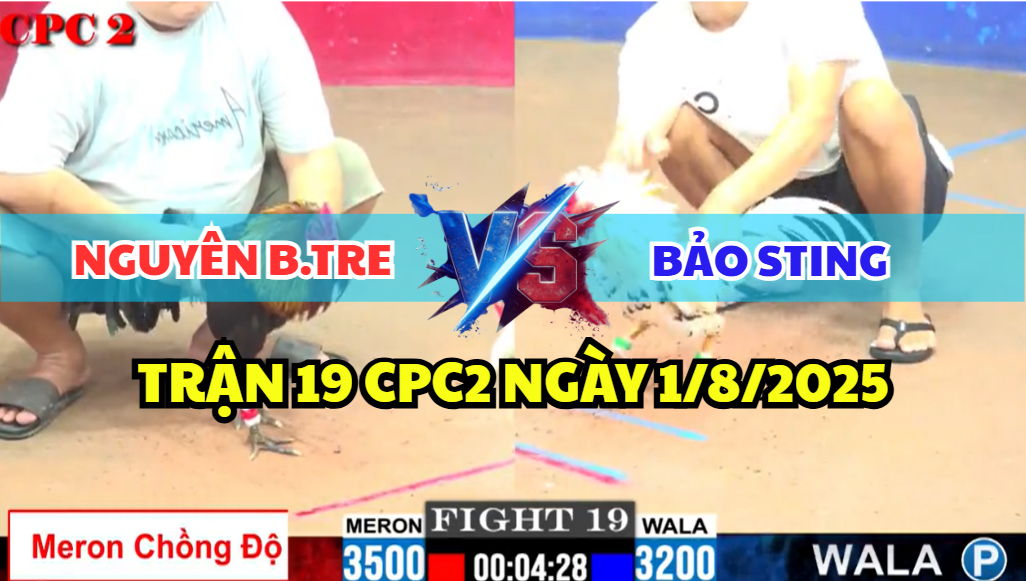 trận 19 cpc2 ngày 1/8/2025 hôm nay giữa bảo sting vs nguyên bến tre