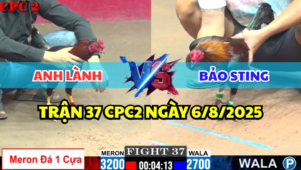 trận 37 cpc2 ngày 6/8/2025 hôm nay giữa bảo sting vs anh lành