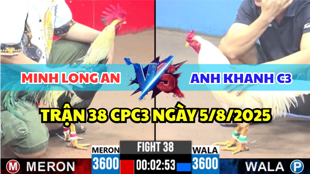 trận 38 cpc3 ngày 5/8/2025 hôm nay giữa minh long an và anh khanh c3