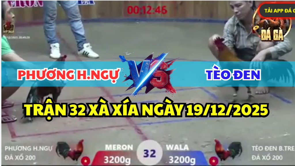 trận 32 xà xía ngày 19/12/2025
