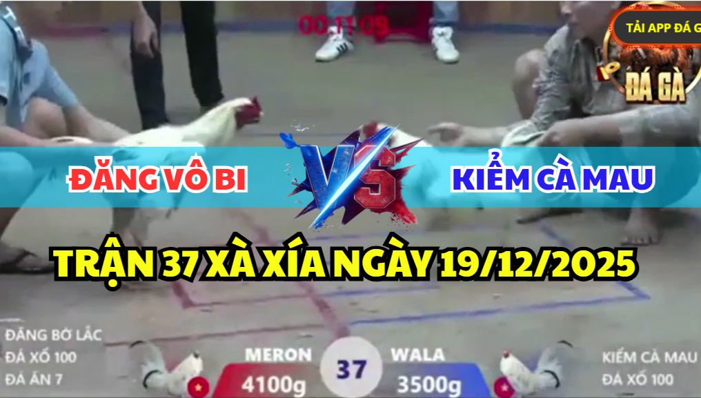 trận 37 xà xía ngày 19/12/2025