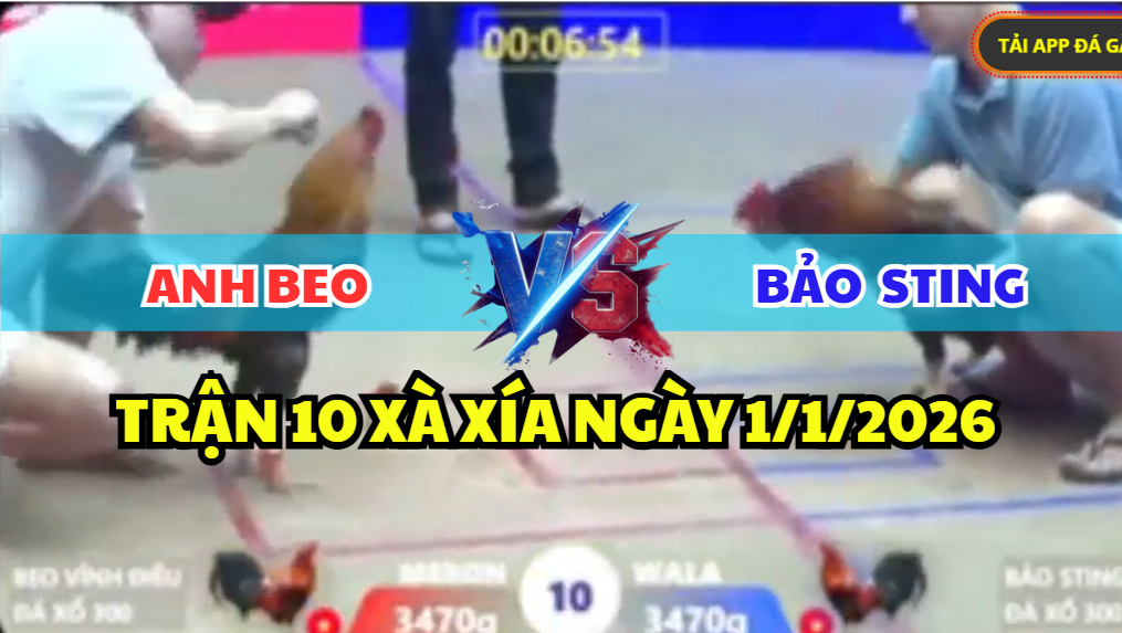 trận 10 xà xía ngày 1/1/2026