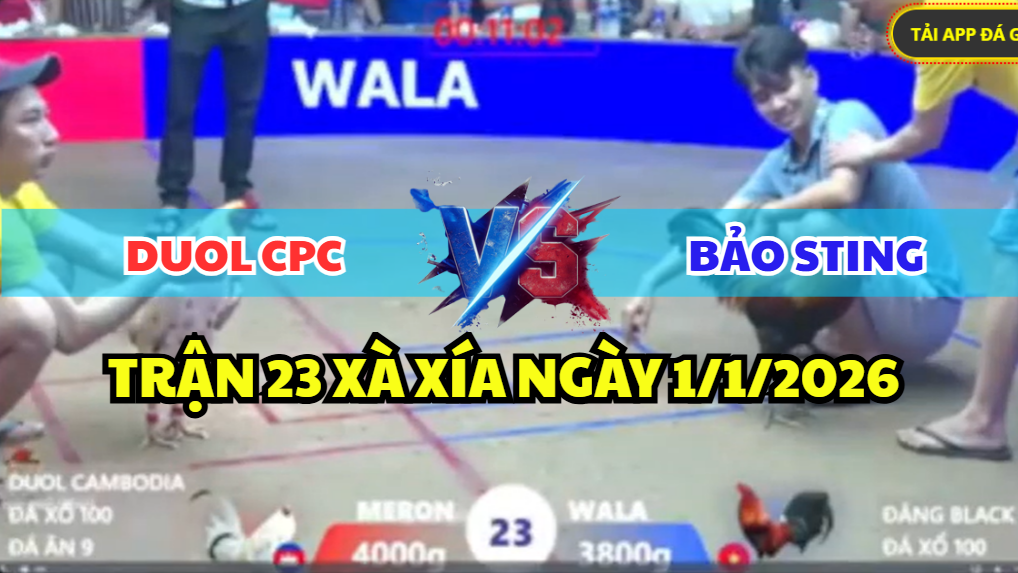 trận 23 xà xía ngày 1/1/2026