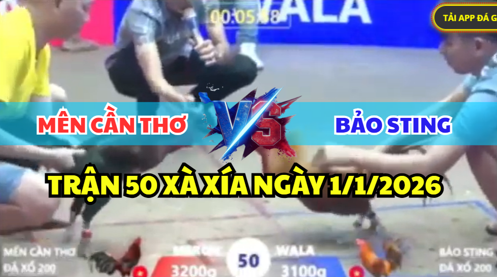 trận 50 xà xía ngày 1/1/2026